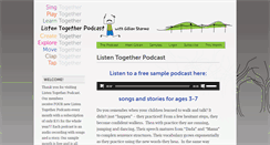Desktop Screenshot of listentogetherpodcast.com