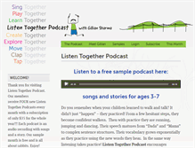 Tablet Screenshot of listentogetherpodcast.com